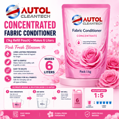 Autol Concentrated Fabric Conditioner 1kg – Makes 6 Liters | Pink Fresh Blossom