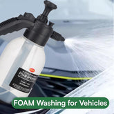2 Litre – Manual Foam Sprayer – Hand Pressure Pump Spray Bottle with Adjustable Nozzle – High Foaming Feature for Car & Bike Wash, Home & Garden Cleaning – Black– 2L Capacity