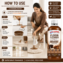 AUTOL Cleantech Floor Cleaner Concentrate 500ml – Brown Fragrance | Super Smell | 1:5 Mixing Ratio