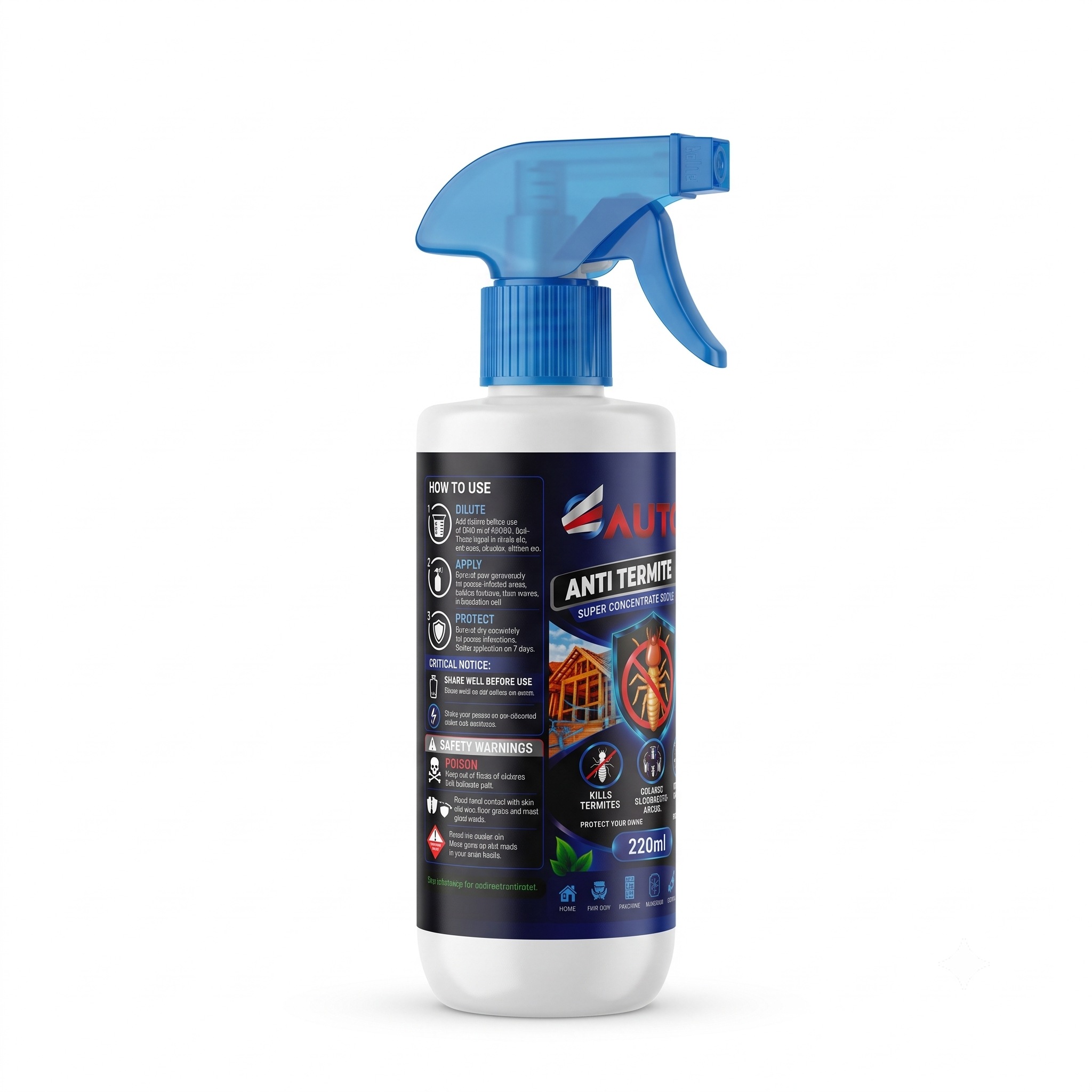 Autol Anti Termite Liquid Spray – Advanced Wood Protection & Colony Elimination Spray 220 ml