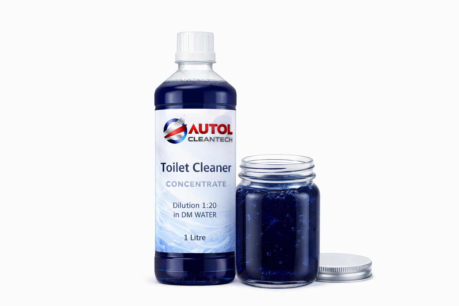 AUTOL Cleantech Toilet Cleaner Concentrate – High Strength Bathroom Cleaner – Removes Tough Stains, Limescale & Odor – Concentrated Toilet Cleaning Solution for Home & Commercial Use