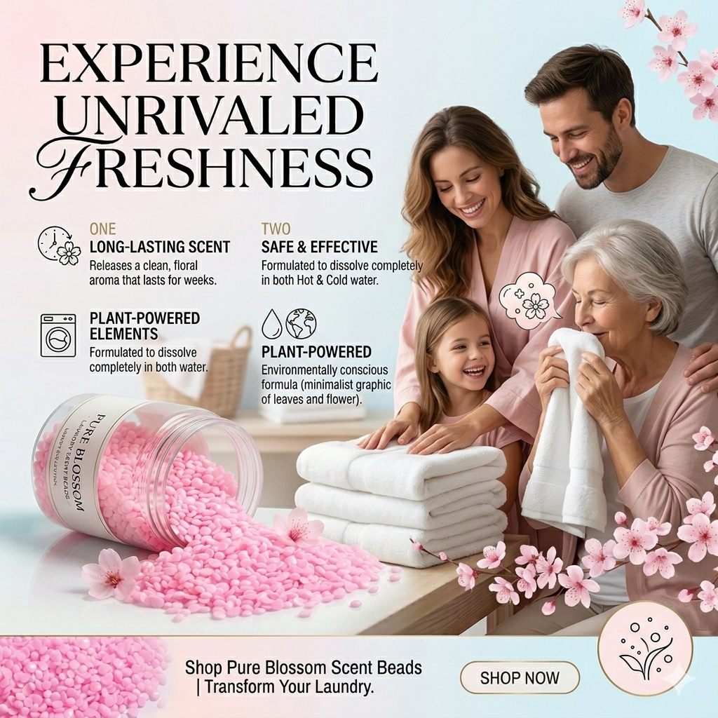 Autol Laundry Fragrance Booster Beads Long Lasting Freshness Up to 7 Days Color Safe Fabric Safe Eco Friendly For Top and Front Load Washing Machines