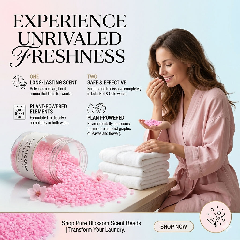 Autol Laundry Fragrance Booster Beads Long Lasting Freshness Up to 7 Days Color Safe Fabric Safe Eco Friendly For Top and Front Load Washing Machines