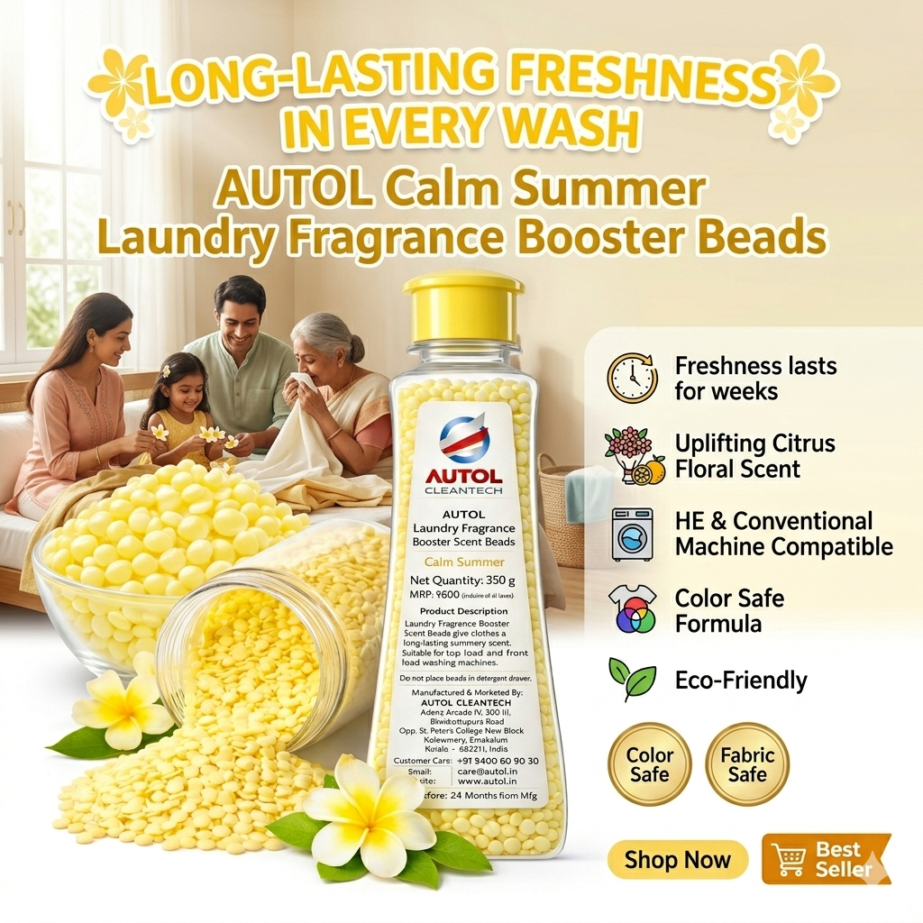 Autol Laundry Fragrance Booster Beads Long Lasting Freshness Up to 7 Days Color Safe Fabric Safe Eco Friendly For Top and Front Load Washing Machines